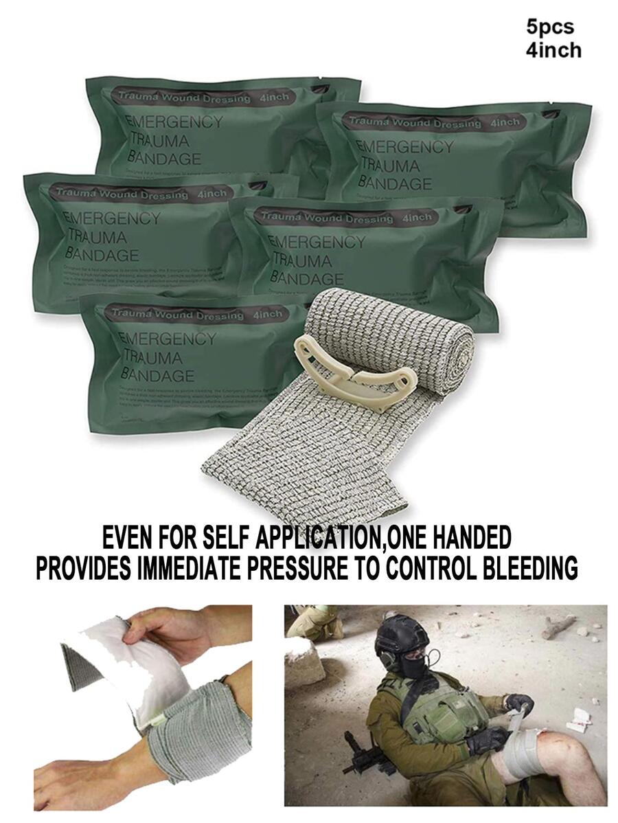 5 piezas exterior primeros auxilios - Verde militar - Ver 1