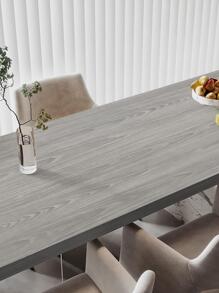 1 Giấy Dán Tường PVC, Keo Dán Tường In Gỗ Hiện Đại Cuộn Cho Gia Đình - Màu Xám nhạt - Xem 5