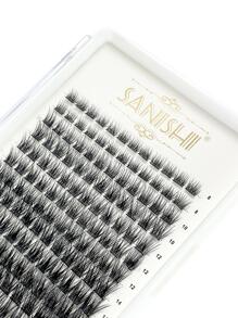 Sanishi Lashes DIY Cluster False Eyelashes, Natural Criss-Cross Fake Lashes For At-Home Application, 144 Clusters Lash Clusters,Eye Lash Clusters,Individual Eyelashes,Lashes,Fake Lashes