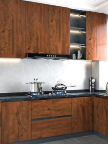 1 cuộn giấy dán tường PVC, cuộn keo dán tường hoa văn gỗ hiện đại cho gia đình - màu nâu - Xem 3