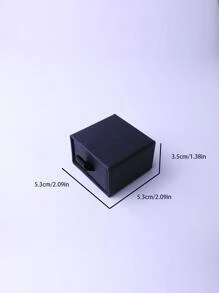 Black Drawer Style Ring Box, Jewelry Box, Gift Box, Packaging Box, Delicate Gift Box - Black - View 10