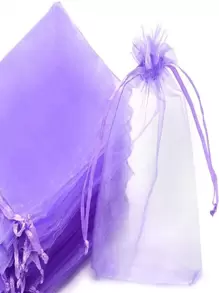 50 chiếc Túi đựng quà màu tím, Túi Organza dùng cho Halloween, Đám cưới, Tiệc, Tiệc mừng em bé chào đời, Du lịch, Tốt nghiệp, Sinh nhật, Kỷ niệm, v.v., Kích thước 9*12cm đựng trang sức, kẹo, văn phòng phẩm và các vật dụng nhỏ khác. Cũng thích hợp để trang trí, đóng gói trái cây và bảo quản chống côn trùng. Sản phẩm thủ công có thể có sai lệch nhỏ về kích thước. Sức chứa tương đương với một quả trứng gà. Nhiều màu sắc cho các dịp tiệc tùng và ăn uống. - Màu tím  Violet - Xem 2