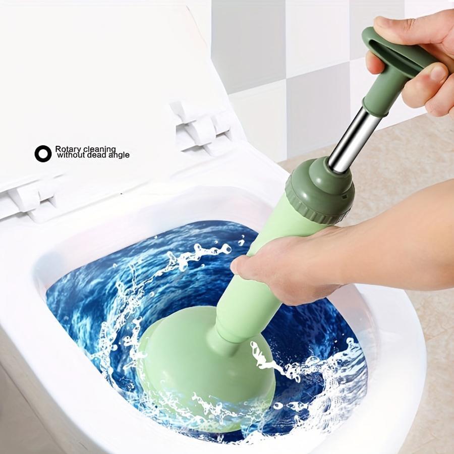 1pc PVC Drain Cleaner, Modern Hair Drain Cleaner Tool For Household - Green - View 1