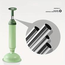 1pc PVC Drain Cleaner, Modern Hair Drain Cleaner Tool For Household - Green - View 4
