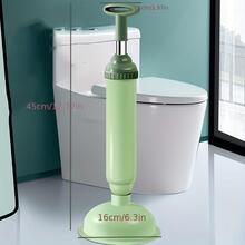 1pc PVC Drain Cleaner, Modern Hair Drain Cleaner Tool For Household - Green - View 3