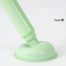 1pc PVC Drain Cleaner, Modern Hair Drain Cleaner Tool For Household - Green - View 5