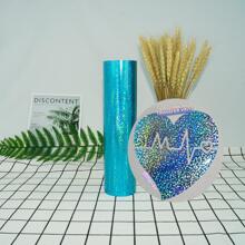 1 cuộn Vinyl truyền nhiệt hình ba chiều bằng laser - Màu xanh ngọc - Xem 1