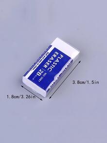 6入組簡約風素色橡皮擦辦公和學習