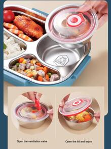 Caja de almuerzo - Azul - Ver 2