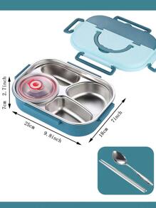Caja de almuerzo - Azul - Ver 4
