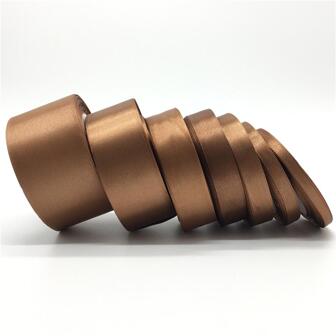 1 Roll Coffee Brown Satin Ribbon For Handmade Bow Craft Wedding Christmas Decoration DIY Card Gift Wrapping