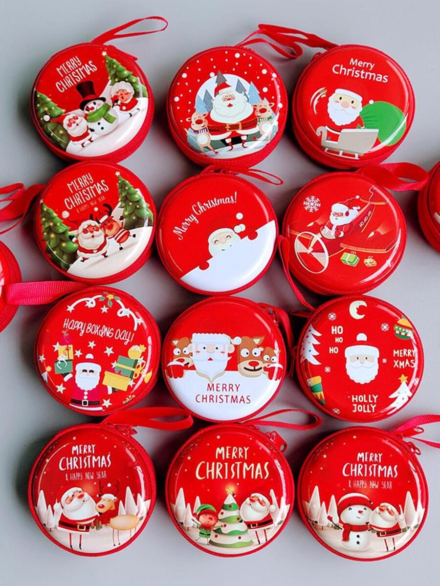 1 ví kim loại họa tiết giáng sinh - Nhiều màu - Xem 1