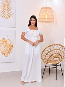 Women Dresses - trắng - Xem 2