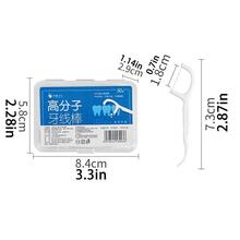 50Pcs Portable Dental Picks,Teeth Cleaning Care Dental Floss Dental Tape Floss Picks Floss Threader Gum Floss Interdental Floss - White - View 3
