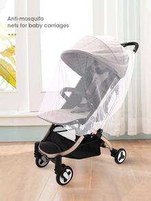 Lưới chống muỗi cho xe đẩy trẻ em phổ quát - trắng - Xem 2