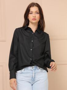 Women Blouses - 黑色 - 查看 3