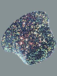 女性亮片裝飾魅力四射漁夫帽適用於日常生活 - 灰色 - 查看 2