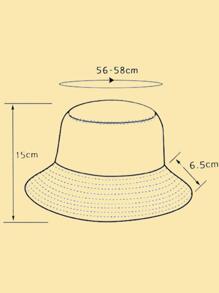 女性亮片裝飾魅力四射漁夫帽適用於日常生活 - 灰色 - 查看 3