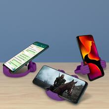 10 Piezas Soporte Para Teléfono Celular Universal En Forma De Manitas Ok - Morado - Ver 2