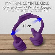 10 Piezas Soporte Para Teléfono Celular Universal En Forma De Manitas Ok - Morado - Ver 7