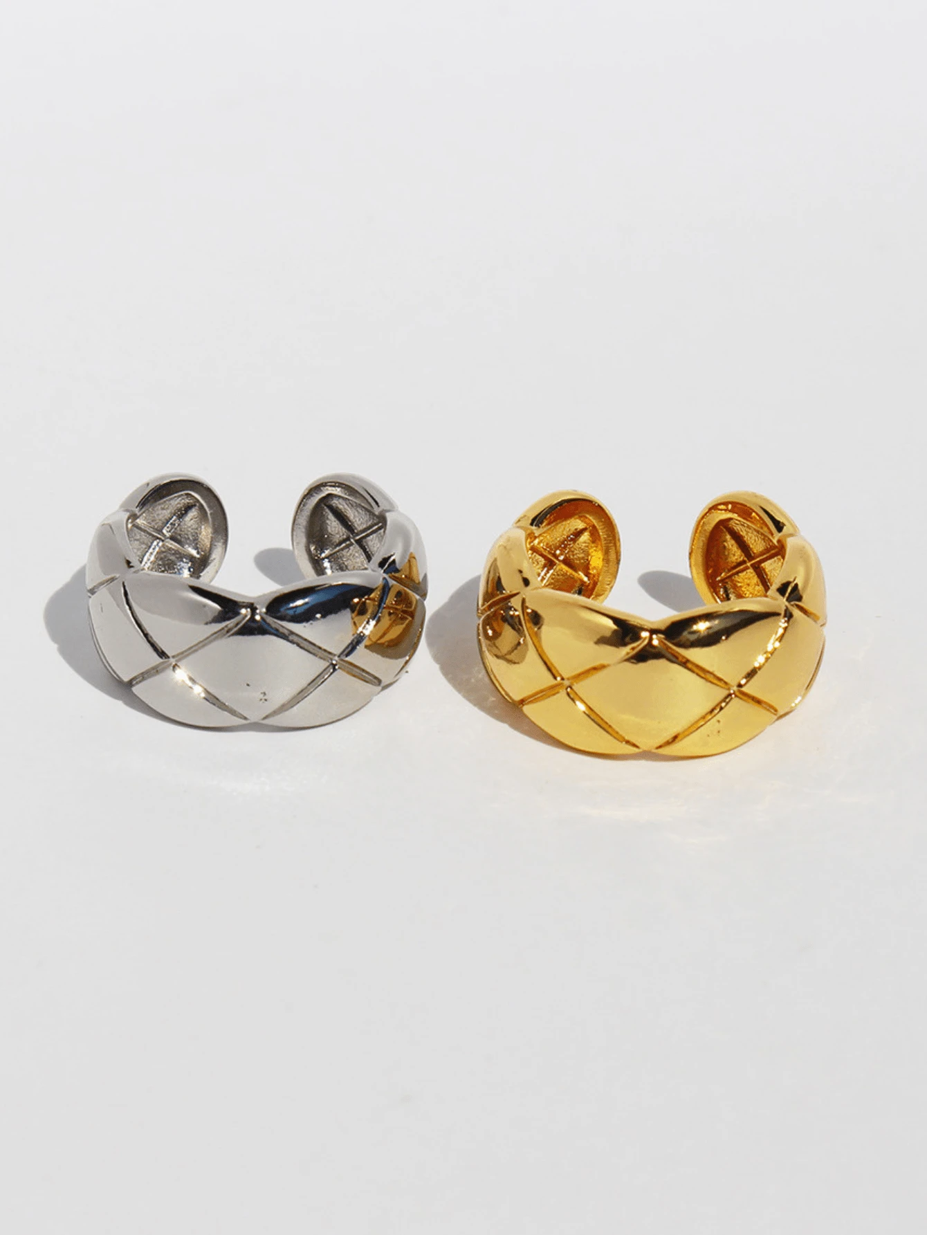MissChannel FINE RINGS Laminated With 5 22K Gold Platings | SHEIN USA
