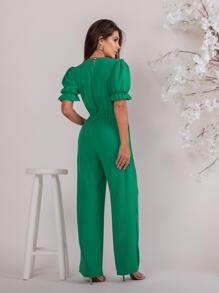Women Jumpsuits - 綠色 - 查看 2