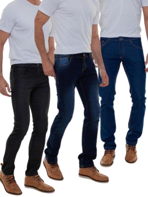 Kit Com 3 Calças Masculina Jeans Premium Versatti Americana