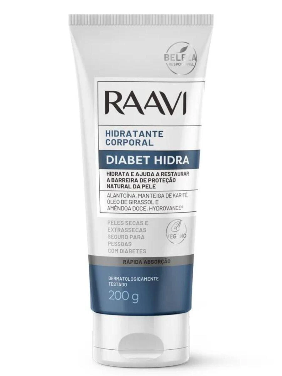 Raavi Hidratante Corporal Diabet Hidra 200g - Azul - Visão 1