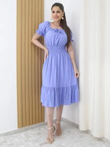 Women Dresses - Blue - View 1