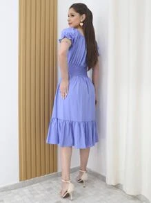 Women Dresses - Blue - View 2