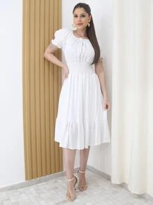 Women Dresses - White - View 3