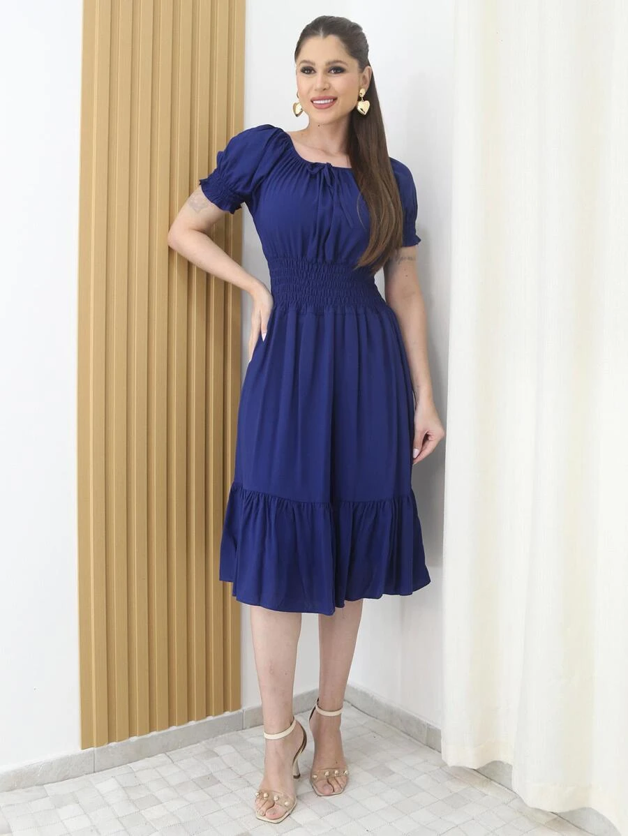Women Dresses - Navy Blue - View 1