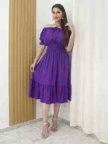 Women Dresses - 紫色 - 查看 1