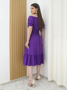 Women Dresses - 紫色 - 查看 2