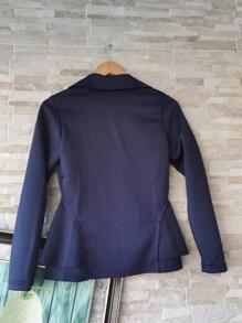 Women Blazers - Dusty Blue - View 2