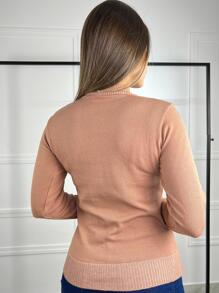 Women Sweaters - Bronze - View 2