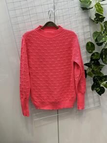 Women Sweaters - 藕粉色 - 查看 1