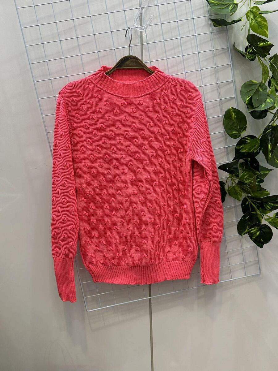 Women Sweaters - 藕粉色 - 查看 1