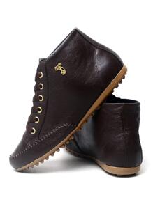 Women Fashion Boots - 咖啡棕 - 查看 3