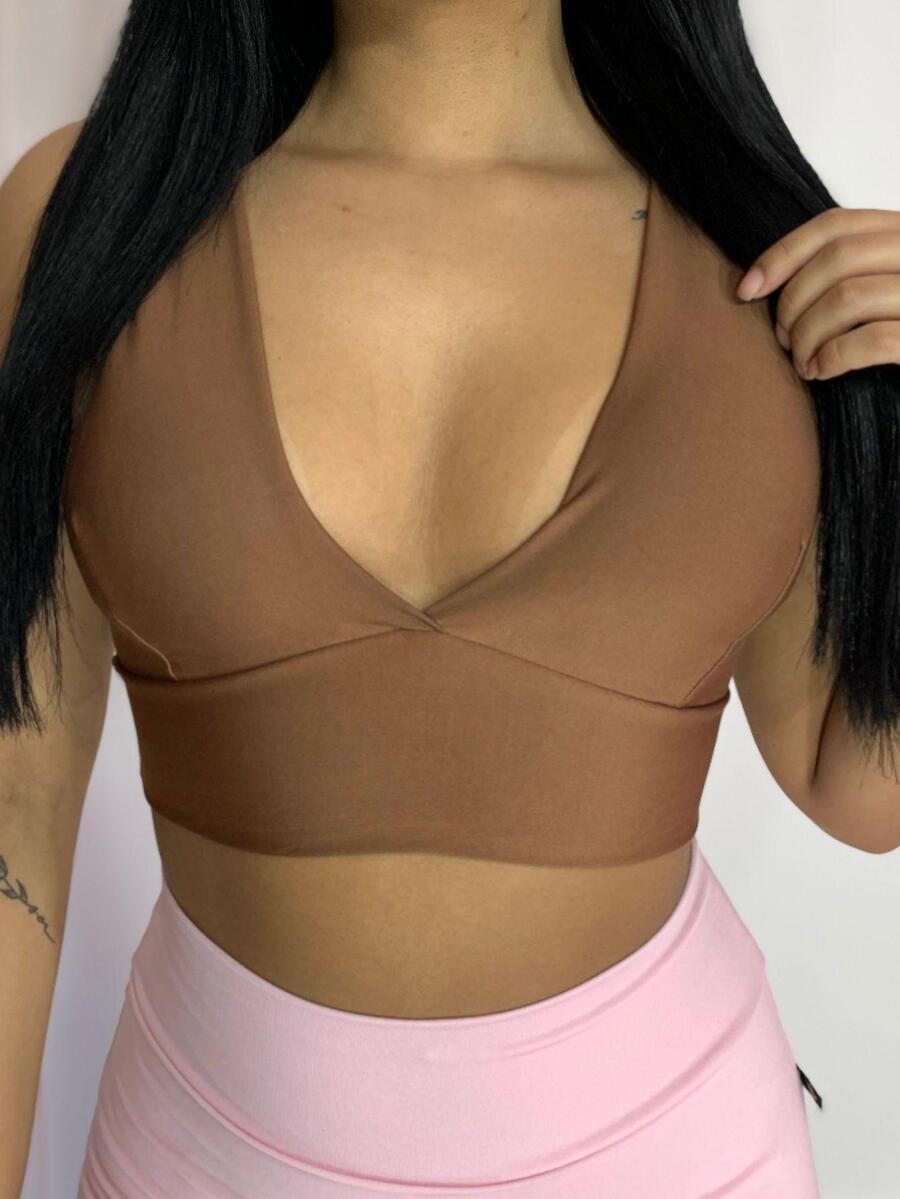 Women Tank Tops & Camis - 鏽棕色 - 查看 1