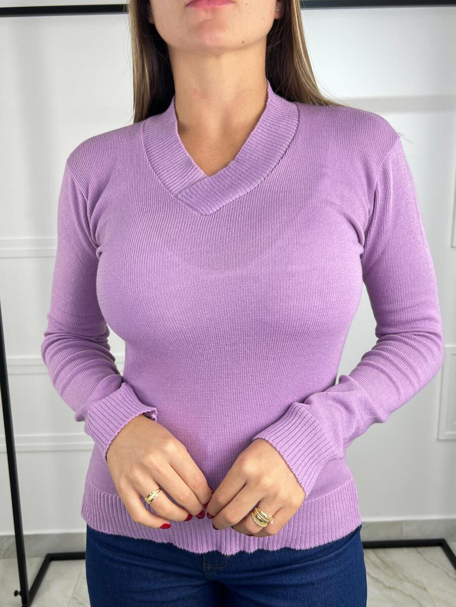Women Sweaters - Lilac Purple - View 1