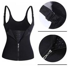 Entrenador De Cintura De Faja Con Forma Deportiva Para Mujeres - Negro - Ver 4
