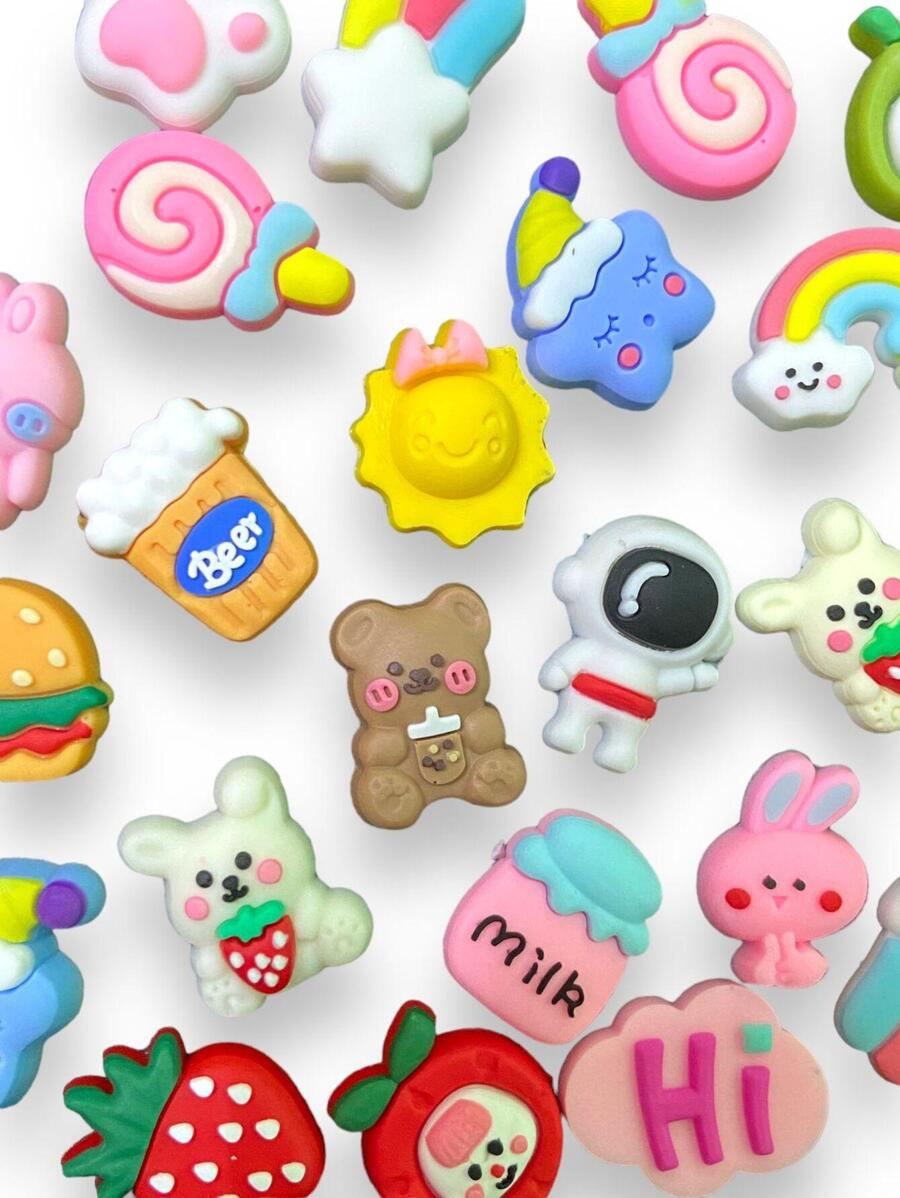 20 Pieces 3D Kawaii Sticker For Bottle, Stickers Various Kawaii Figures RANDOM - Multicolor - View 1