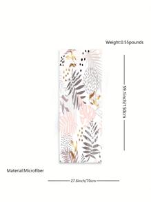 1入組熱帶圖案沙灘巾 - 彩色 - 查看 2