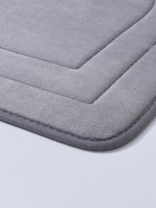 1 tấm thảm nhà tắm thấm nước đơn giản màu trơn - Màu Xám nhạt - Xem 3