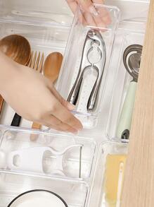 Hộp lưu trữ ngăn kéo rõ ràng 4 chiếc - Trong sáng - Xem 7