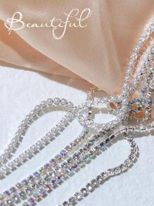 Trang trí nghệ thuật làm móng thiết kế dạng chuỗi, 3 hạt kim loại bạc trang trí móng tay thủ công đồ trang sức phụ kiện làm móng nghệ thuật móng tay đá quý flash trang trí móng tay tự làm, trang trí móng tay có thể cắt được, đá quý flash kim loại đơn giản và đa năng cho móng tay, trang trí hình dạng nghệ thuật làm móng tay kết cấu kim loại Y2k, đá quý trang trí móng tay giả phụ kiện làm móng đá quý làm móng - Bạc - Xem 4