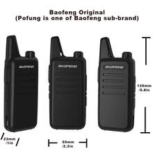 2pcs BAOFENG VT-C2 Adult Walkie Talkies, Mini Dual Band Two-Way Radio, USB-C Rechargeable, With Flashlight - Black - View 3