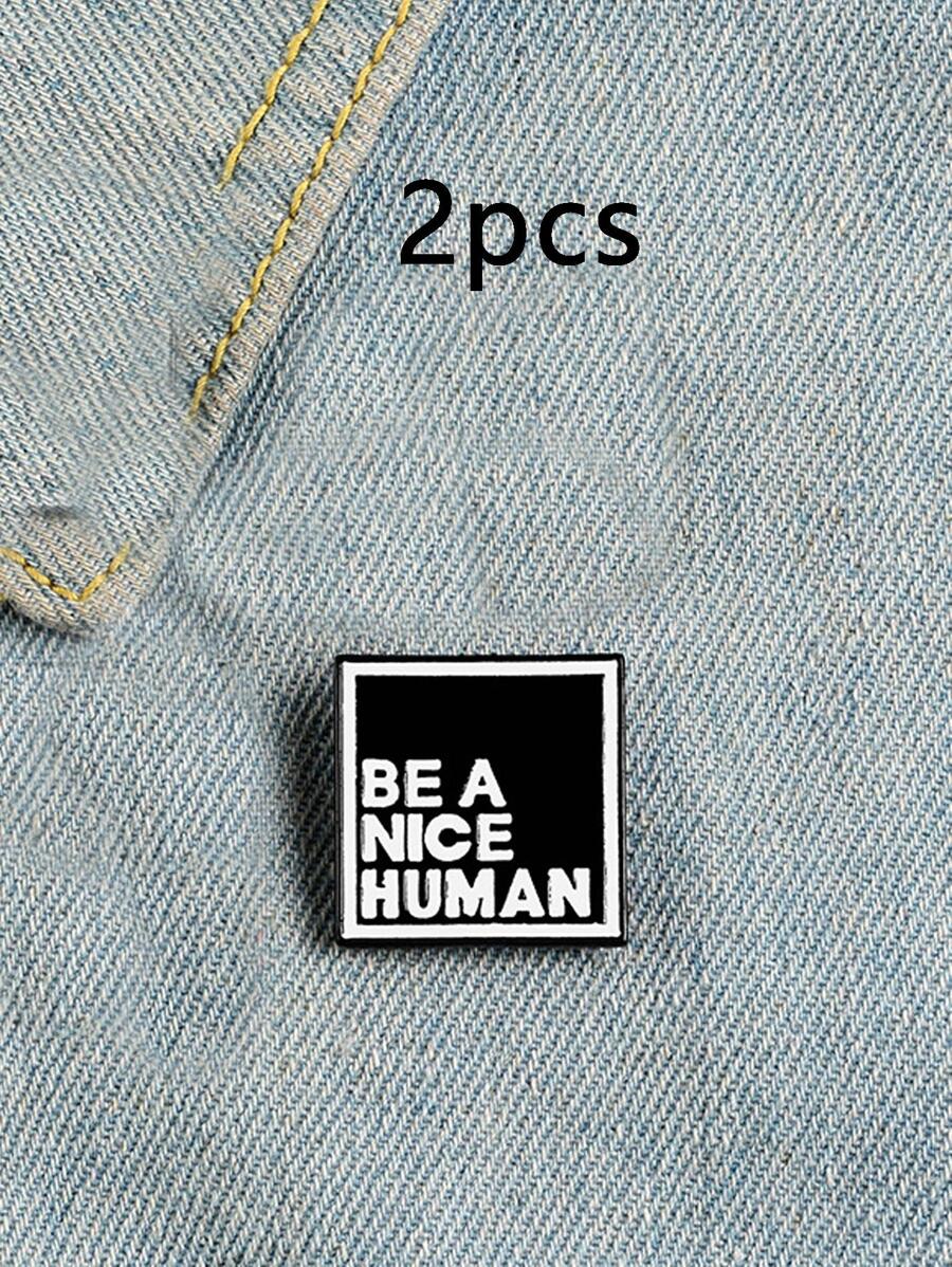 2入組金屬彩繪胸針,適用於背包袋子配件袋掛飾禮物情人節時尚潮流,適用於青少年女孩女性大學生老師白領和新手白領人員禮品配飾裝飾,搞笑禮物有趣的禮物袋針 - 彩色 - 查看 1