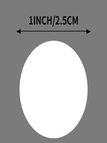 500pcs Paper White Round Gift Label Sticker Valentine Day - White - View 5